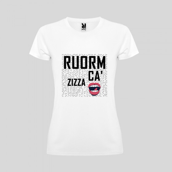 T-shirt Donna "Ruorme c' 'a zizza mmocca"