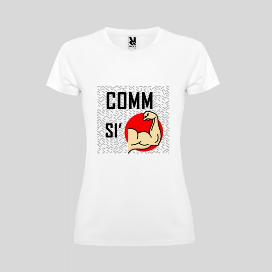 T-shirt Donna "Comm si' fort "