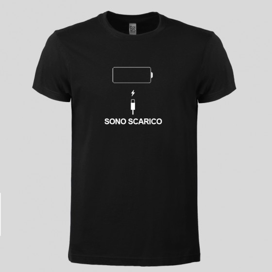 T-shirt Uomo "SONO SCARICO"